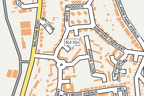 SL6 3QJ map - OS OpenMap – Local (Ordnance Survey)