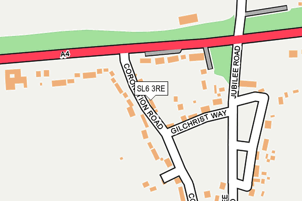 SL6 3RE map - OS OpenMap – Local (Ordnance Survey)