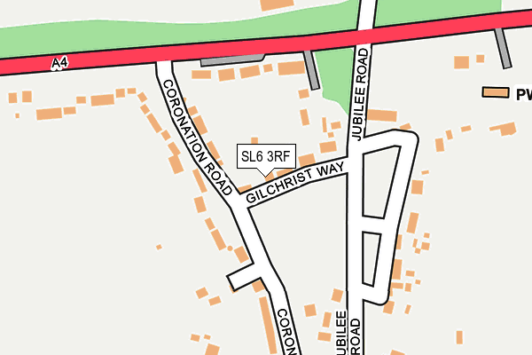 SL6 3RF map - OS OpenMap – Local (Ordnance Survey)