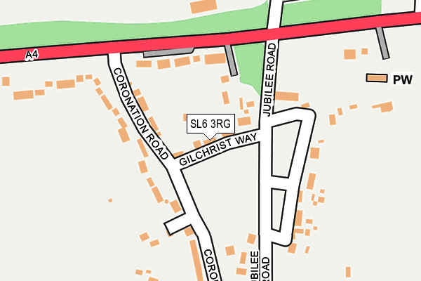 SL6 3RG map - OS OpenMap – Local (Ordnance Survey)