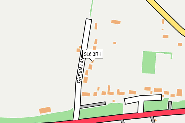 SL6 3RH map - OS OpenMap – Local (Ordnance Survey)
