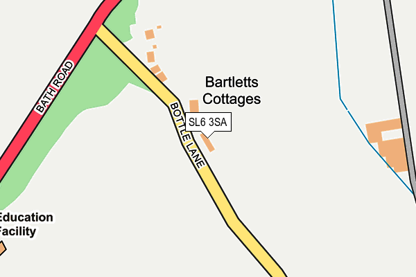SL6 3SA map - OS OpenMap – Local (Ordnance Survey)