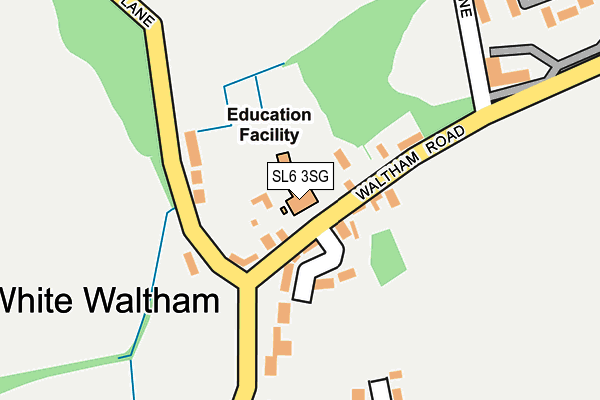 Map of WHITE WALTHAM GARAGE LIMITED at local scale