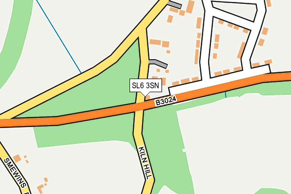 SL6 3SN map - OS OpenMap – Local (Ordnance Survey)