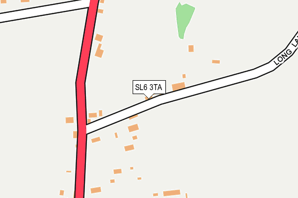 SL6 3TA map - OS OpenMap – Local (Ordnance Survey)