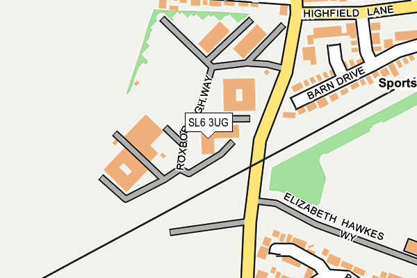 SL6 3UG map - OS OpenMap – Local (Ordnance Survey)