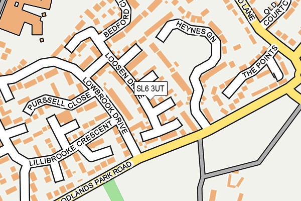 SL6 3UT map - OS OpenMap – Local (Ordnance Survey)