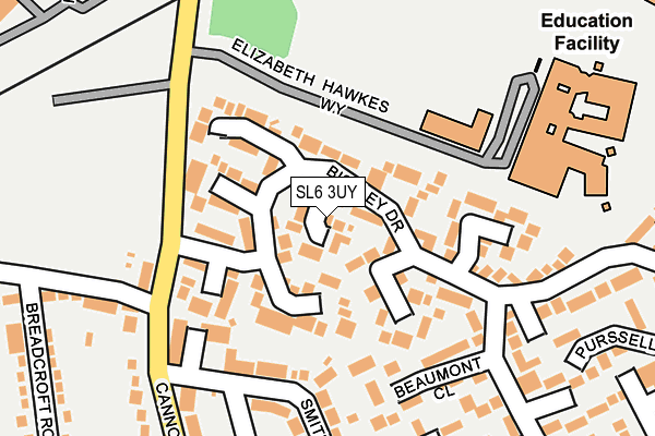 SL6 3UY map - OS OpenMap – Local (Ordnance Survey)