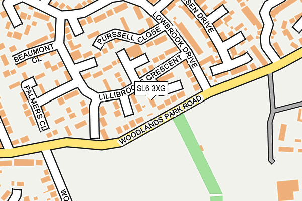 SL6 3XG map - OS OpenMap – Local (Ordnance Survey)
