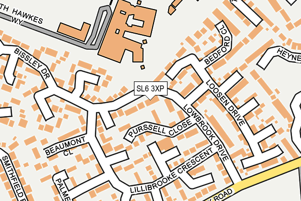 SL6 3XP map - OS OpenMap – Local (Ordnance Survey)
