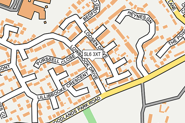 SL6 3XT map - OS OpenMap – Local (Ordnance Survey)