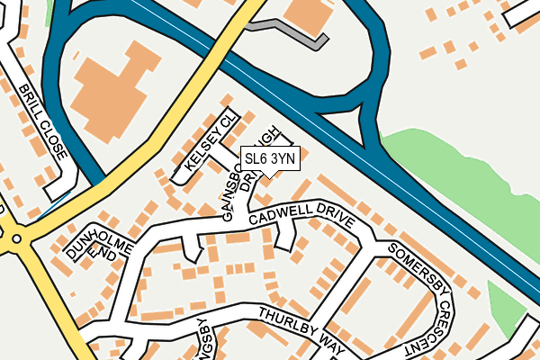 SL6 3YN map - OS OpenMap – Local (Ordnance Survey)