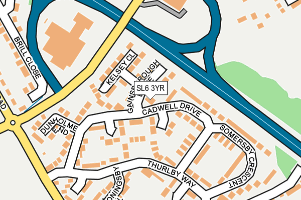 SL6 3YR map - OS OpenMap – Local (Ordnance Survey)