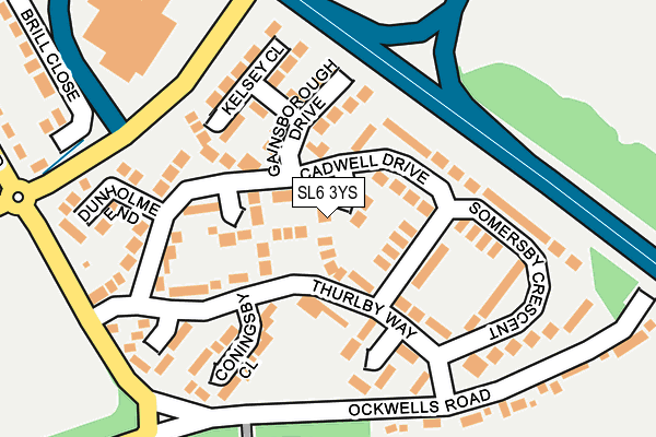 SL6 3YS map - OS OpenMap – Local (Ordnance Survey)