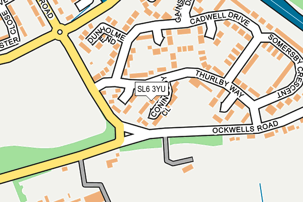 SL6 3YU map - OS OpenMap – Local (Ordnance Survey)