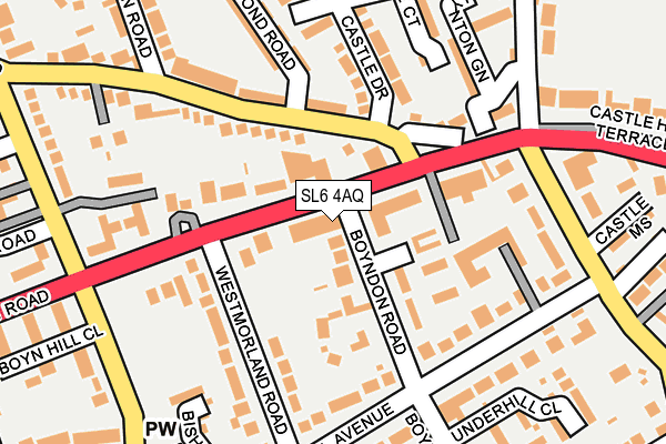 SL6 4AQ map - OS OpenMap – Local (Ordnance Survey)