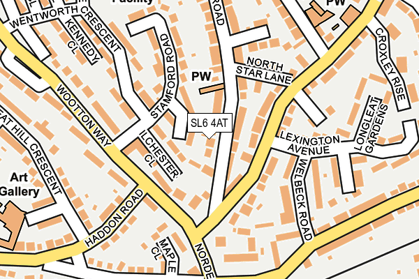 SL6 4AT map - OS OpenMap – Local (Ordnance Survey)