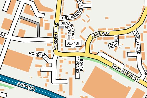 SL6 4BH map - OS OpenMap – Local (Ordnance Survey)