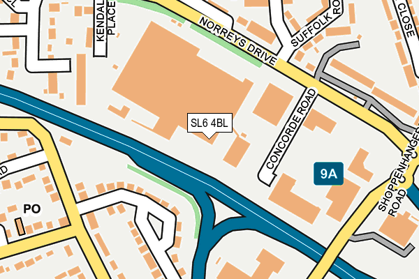 SL6 4BL map - OS OpenMap – Local (Ordnance Survey)