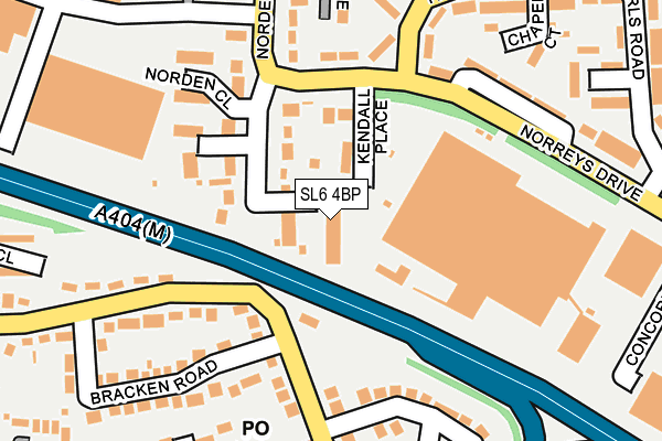 SL6 4BP map - OS OpenMap – Local (Ordnance Survey)