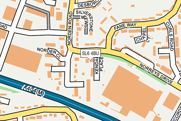 SL6 4BU map - OS OpenMap – Local (Ordnance Survey)