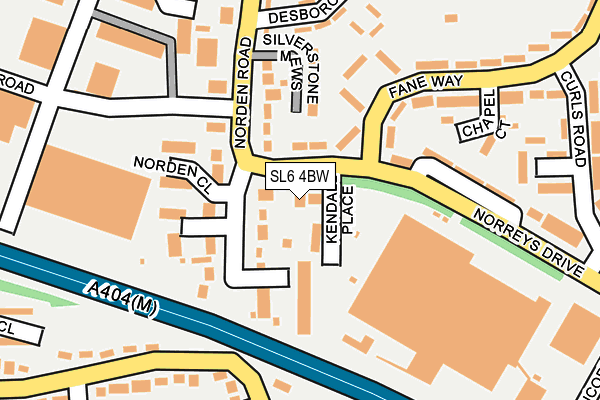 SL6 4BW map - OS OpenMap – Local (Ordnance Survey)