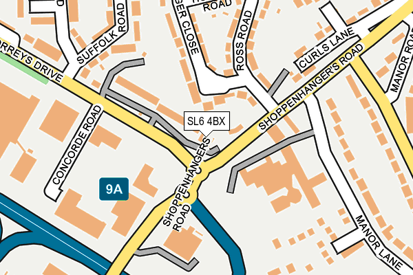 SL6 4BX map - OS OpenMap – Local (Ordnance Survey)