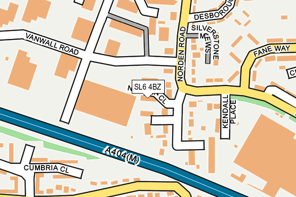 SL6 4BZ map - OS OpenMap – Local (Ordnance Survey)