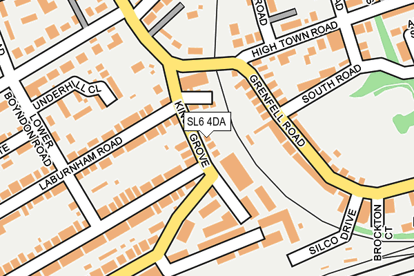 SL6 4DA map - OS OpenMap – Local (Ordnance Survey)