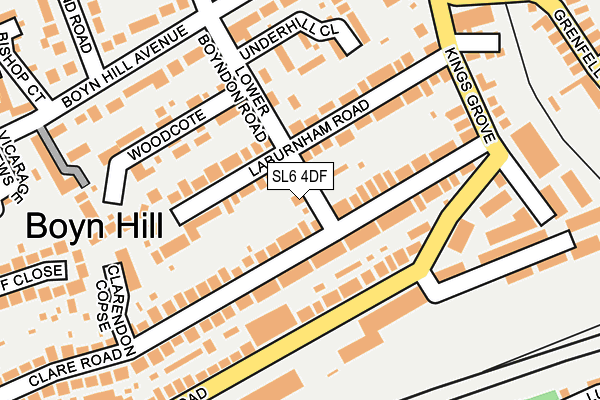 SL6 4DF map - OS OpenMap – Local (Ordnance Survey)