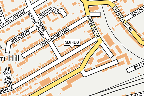 SL6 4DG map - OS OpenMap – Local (Ordnance Survey)