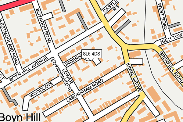 SL6 4DS map - OS OpenMap – Local (Ordnance Survey)