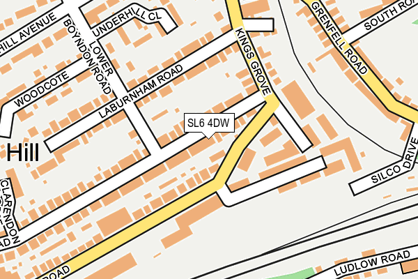 SL6 4DW map - OS OpenMap – Local (Ordnance Survey)