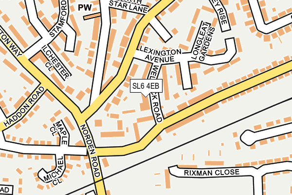 SL6 4EB map - OS OpenMap – Local (Ordnance Survey)