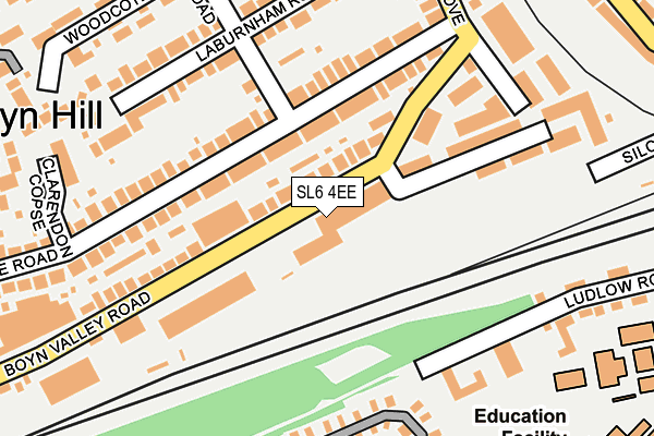 SL6 4EE map - OS OpenMap – Local (Ordnance Survey)