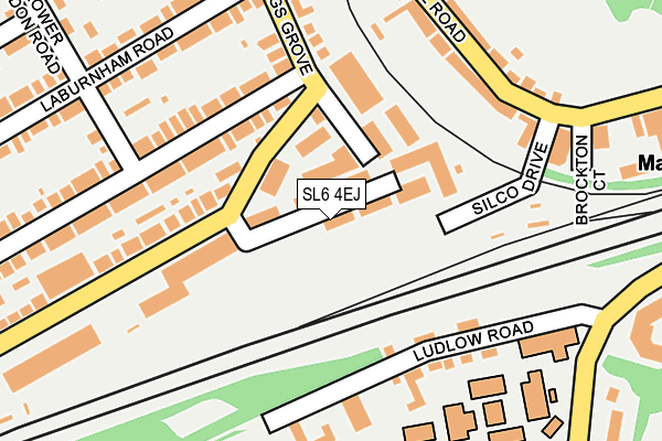 SL6 4EJ map - OS OpenMap – Local (Ordnance Survey)