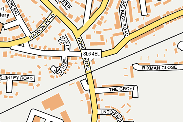 SL6 4EL map - OS OpenMap – Local (Ordnance Survey)