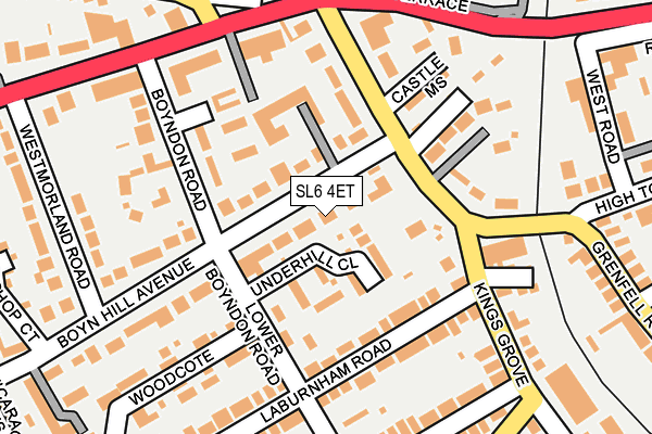 SL6 4ET map - OS OpenMap – Local (Ordnance Survey)
