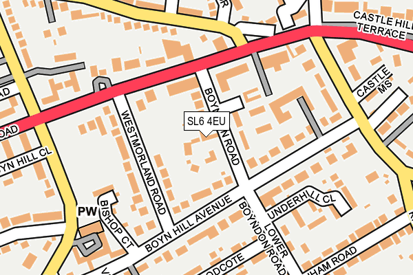 SL6 4EU map - OS OpenMap – Local (Ordnance Survey)