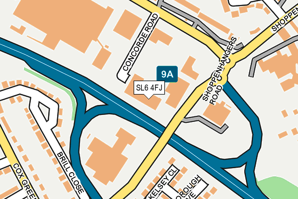 SL6 4FJ map - OS OpenMap – Local (Ordnance Survey)
