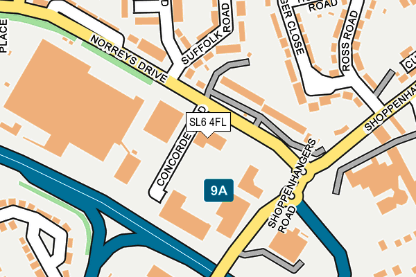 SL6 4FL map - OS OpenMap – Local (Ordnance Survey)
