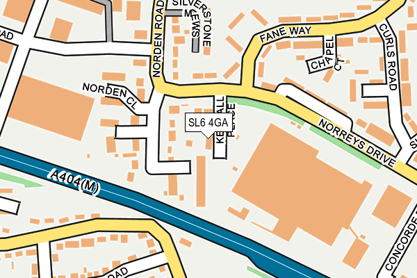 SL6 4GA map - OS OpenMap – Local (Ordnance Survey)