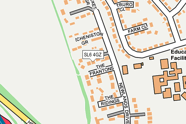 SL6 4GZ map - OS OpenMap – Local (Ordnance Survey)