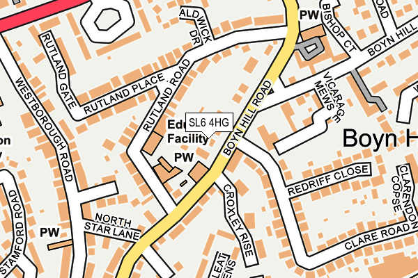SL6 4HG map - OS OpenMap – Local (Ordnance Survey)