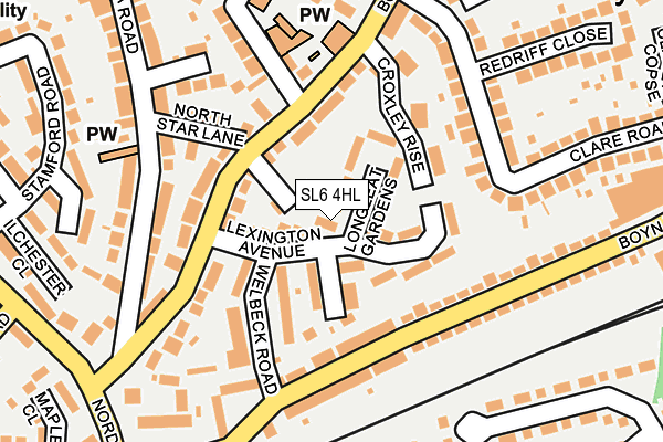 SL6 4HL map - OS OpenMap – Local (Ordnance Survey)