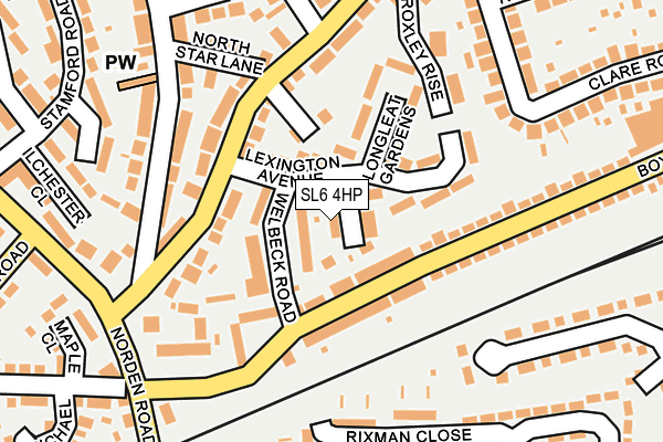 SL6 4HP map - OS OpenMap – Local (Ordnance Survey)