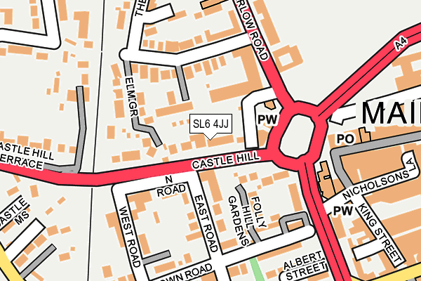 SL6 4JJ map - OS OpenMap – Local (Ordnance Survey)