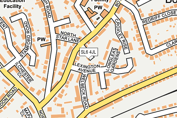 SL6 4JL map - OS OpenMap – Local (Ordnance Survey)