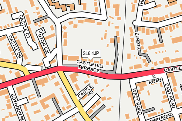 SL6 4JP map - OS OpenMap – Local (Ordnance Survey)
