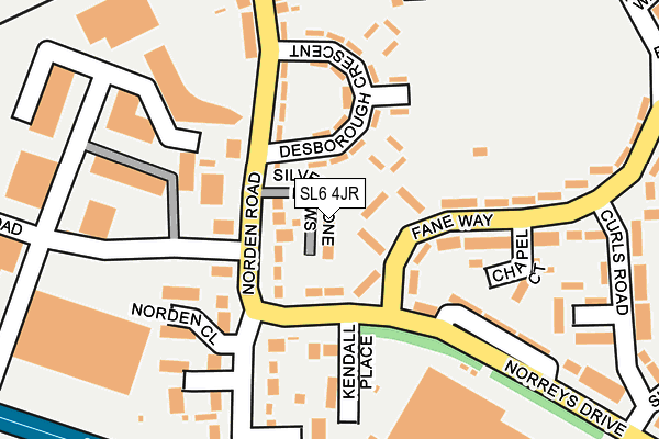 SL6 4JR map - OS OpenMap – Local (Ordnance Survey)
